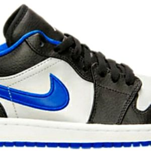 Air Jordan 1 Low black and grey game royal